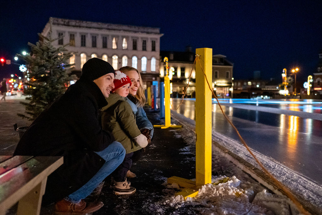 city hall skating downtown kingston ontario