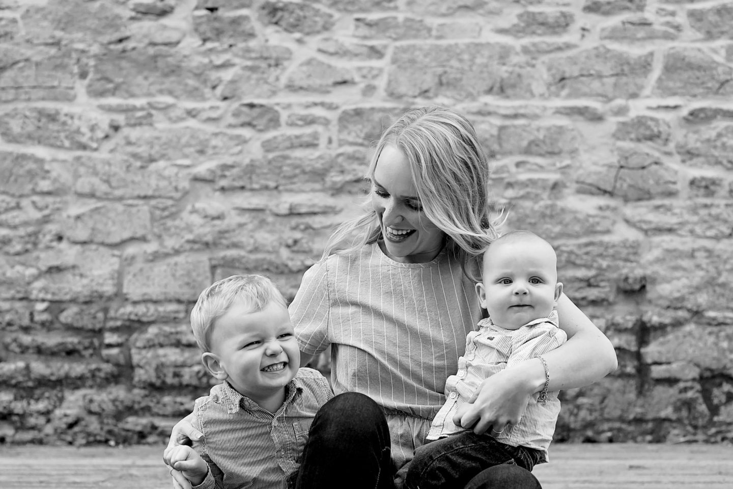 mom with two boys aged toddler and baby